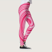Roze zwenkpatroon leggings (Rechts)