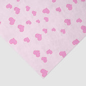 Roze zwevende harten tissuepapier (Detail)