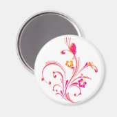 Roze zwiepende vlinder magneet (Voorkant / Achterkant)
