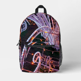 Roze zwijn bedrukte rugzak