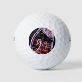 Roze zwijn golfballen