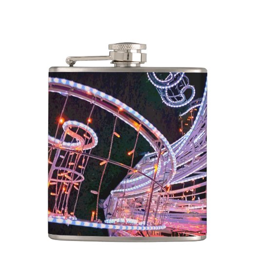 Roze zwijn heupfles (Voorkant)