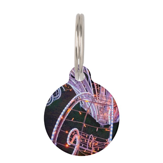 Roze zwijn huisdierpenning (Voorkant)