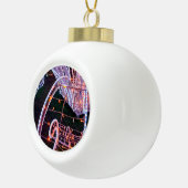 Roze zwijn keramische bal ornament (Rechts)