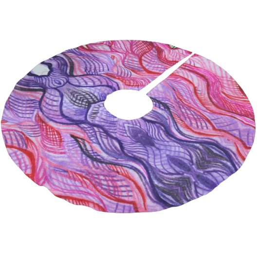 Roze zwijn kerstboom rok (Gekanteld)