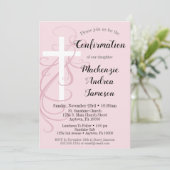 Roze zwijn, kruisbevestiging kaart (Staand voorkant)