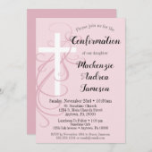 Roze zwijn, kruisbevestiging kaart (Voorkant / Achterkant)