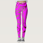 Roze zwijn leggings (Voorkant)