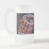 Roze zwijn matglas bierpul (Links)