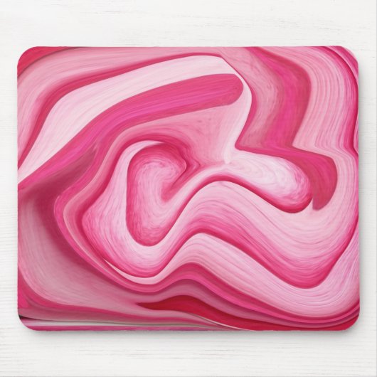 roze zwijn mousepad muismat (Voorkant)