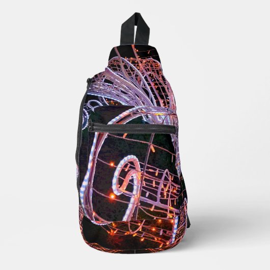 Roze zwijn sling bag (Voorkant)