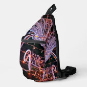 Roze zwijn sling bag (Rechterhoek)