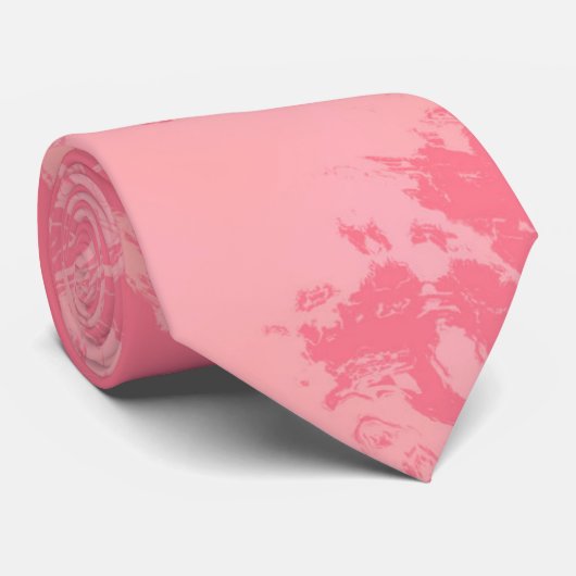 Roze zwijn stropdas (Opgerold)