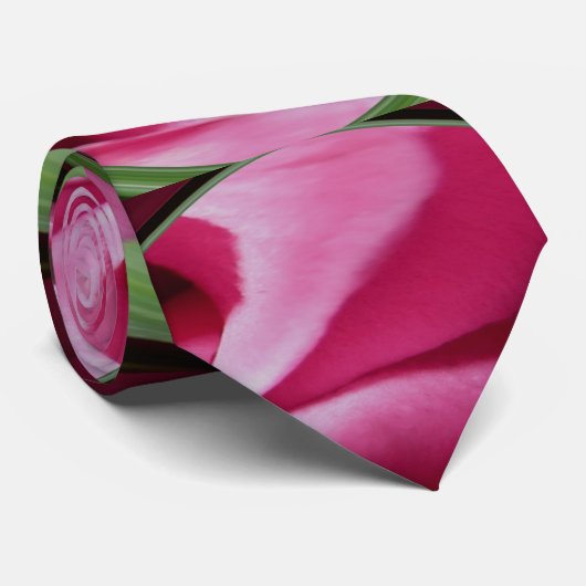 roze zwijn stropdas (Opgerold)