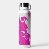 Roze zwijn waterfles (Achterkant)