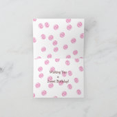 Roze Zwirke Cake met sprinken Kaart (Binnen)