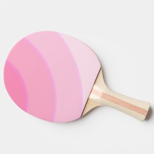 Roze zwirls Ping Pong Paddle Tafeltennisbatje (Zijkant)