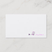 Roze Zwitserse telefooncel Contactkaartje (Achterkant)