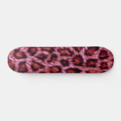 rozeachtige cheetah print persoonlijk skateboard (Horizontaal)