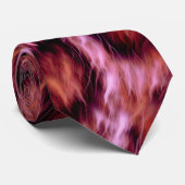 rozeachtige cheetah print stropdas (Opgerold)