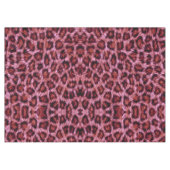 rozeachtige cheetah print tafelkleed (Voorkant (Horizontaal))