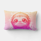 Rozeachtige Gleams, Cool Streams 33 x 53 Katoen Buitenkussen (Achterkant)