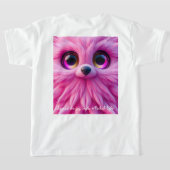 Rozeachtige Karakter T-shirt (Laag Achter)
