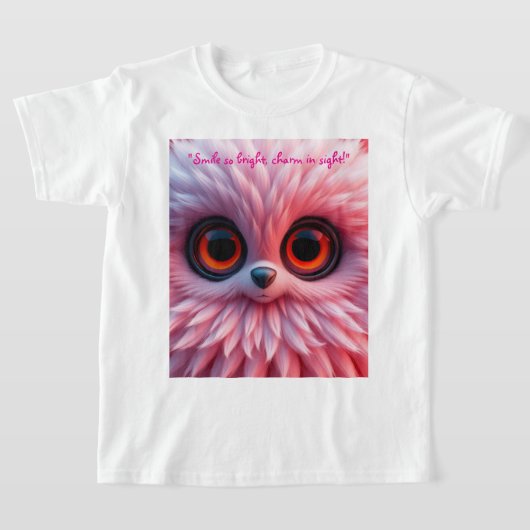 Rozeachtige Karakter T-shirt (Laagn)