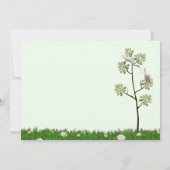 Rozeate lepelaar nesten platte Kaart (Achterkant)