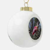 Rozeate Spoonbill bal of sneeuwvlok ornament (Links)