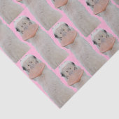 Rozeate Spoonbill Chick Tissue Paper Tissuepapier (Detail)