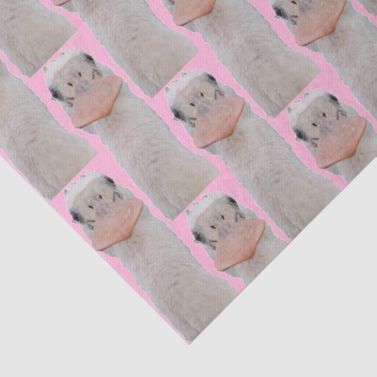 Rozeate Spoonbill Chick Tissue Paper Tissuepapier (Detail)