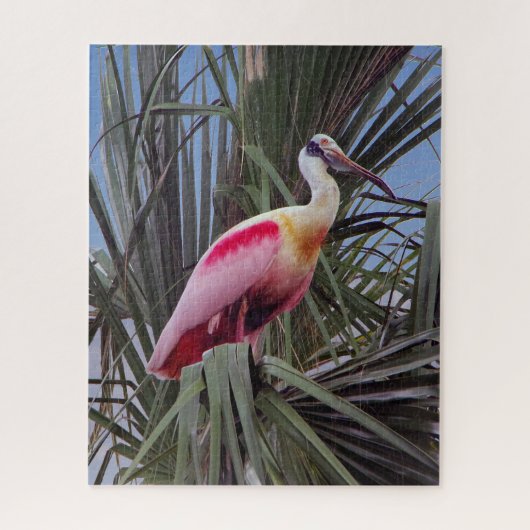 Rozeate Spoonbill puzzel (Verticaal)