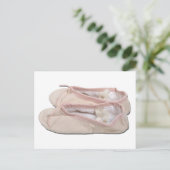 RozeBalletSlippers022111 Briefkaart (Staand voorkant)