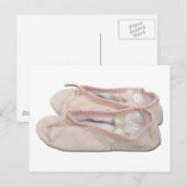 RozeBalletSlippers022111 Briefkaart (Voorkant / Achterkant)