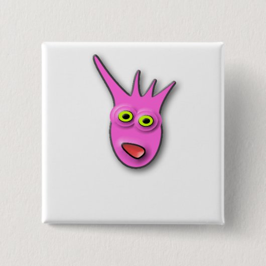 RozeGasper Square Blank Sjabloon Vierkante Button 5,1 Cm (Voorkant)