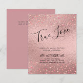 RozeGoud Glitter Glam Folie Look Bruiloft BUDGET (Voorkant / Achterkant)