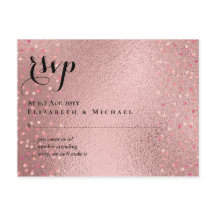 RozeGoud Glitter Glam RSVP Trouw BUDGET