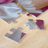 Rozeharige fee en witte babydraak legpuzzel (Zijkant)