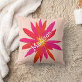 Rozekoraal Modern gestileerd bloemkussen Kussen (Deken)