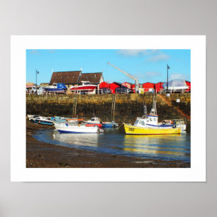 Rozel-haven bij laag getij, Jersey Poster
