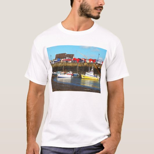 Rozel-haven bij laag getij, Jersey T-shirt (Voorkant)