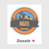Rozel, Kansas Sticker (Vel)