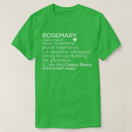 Rozemarijn Naam Rozemarijn Definitie Rozemarijn Vr T-shirt (Design voorkant)