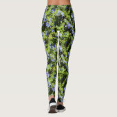 rozemarijnbloemen groen leggings (Achterkant)