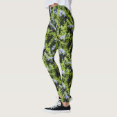 rozemarijnbloemen groen leggings (Links)