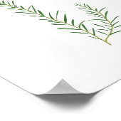 Rozemarijnillustratie | Kruiden Keuken Wandkunst Poster (Hoek)