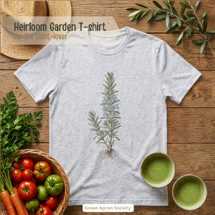 Rozemarijnkruid botanische illustratie Tri-Blend shirt