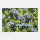 rozemarijnrozemarijn met blauwe bloem theedoek (Horizontaal)
