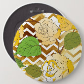 Rozen 10 ronde button 6,0 cm (Voorkant /achterkant)